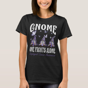 Gnome One Fights Alone Oesophageal Cancer Awarenes T-Shirt