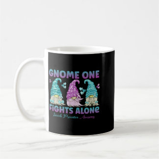 Gnome One Fights Alone Prevention Awareness Coffee Mug