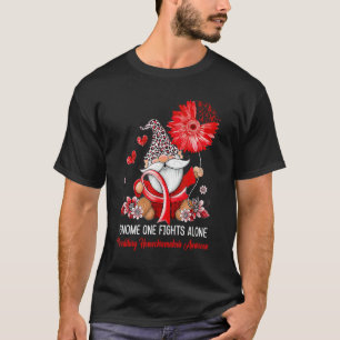 Gnome One Fights Alone Ribbon Hereditary Hemochrom T-Shirt