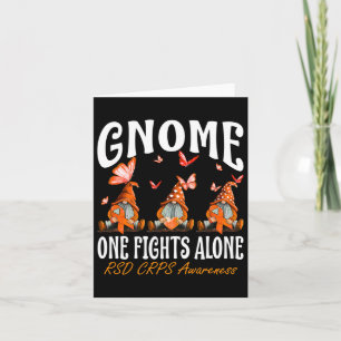 Gnome One Fights Alone Rsd Crps Awareness Card