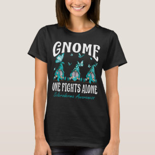 Gnome One Fights Alone Scleroderma Awareness T-Shirt