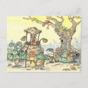 gnome parade postcard