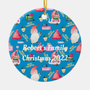 Gnome Personalised Ceramic Ornament