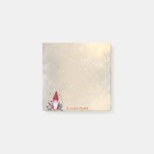 Gnome Pine Tree Branches Stars Holiday Post-it Notes
