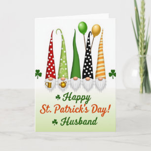 Gnome Polka Dot Hats Happy Card