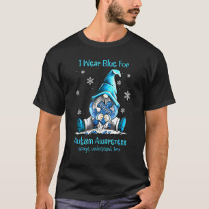 Gnome Puzzle Wear Blue For Autism Accept Understan T-Shirt