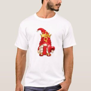 Gnome Queen Of Hearts For Mum Valentines Day Match T-Shirt