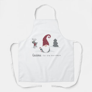 Gnome & reindeer holiday Scandinavian Tomte  Apron