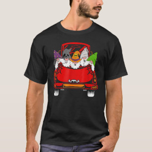 Gnome Riding Car Lazy Halloween Costume Ghost Witc T-Shirt
