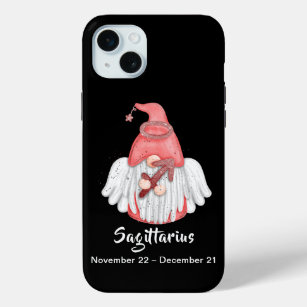 Gnome Sagittarius Astrology Sign Angel iPhone 15 Mini Case