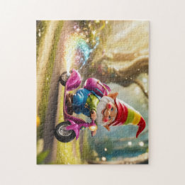Gnome Scootin’ Jigsaw Puzzle