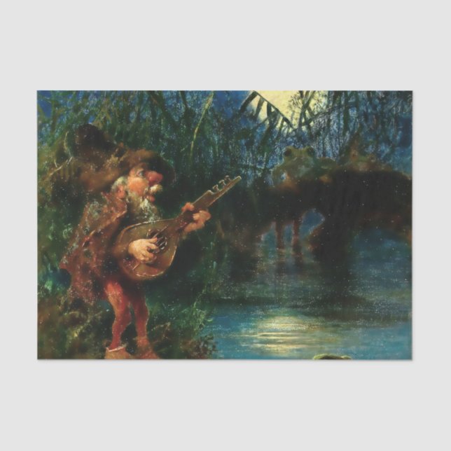 “Gnome Serenade” by Heinrich Schlitt Tissue Paper (Front)