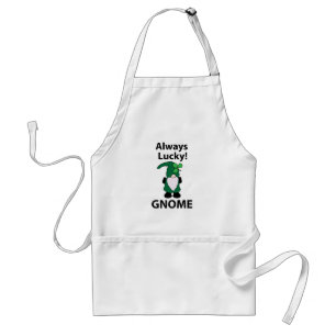 Gnome Shamrock Lucky St Patricks Day Gnome Standard Apron