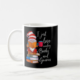 Gnome Shirt Women Girls Book Lover Reading Club Gn Coffee Mug