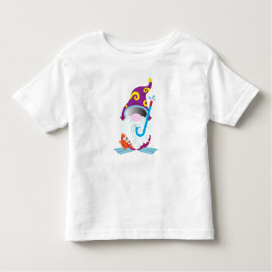 Gnome Snorkelling Funny Beach Toddler T-Shirt