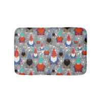 Gnome Snowflake Illustrations Christmas Pattern