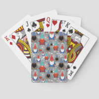 Gnome Snowflake Illustrations Christmas Pattern