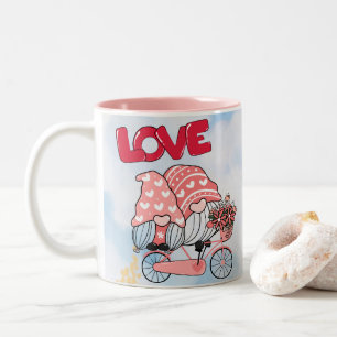 GNOME Sparkly Mug, for Gnome Lovers, Coffe Two-Tone Coffee Mug
