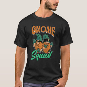 Gnome Squad Ireland Green St Patricks Day Irish Te T-Shirt