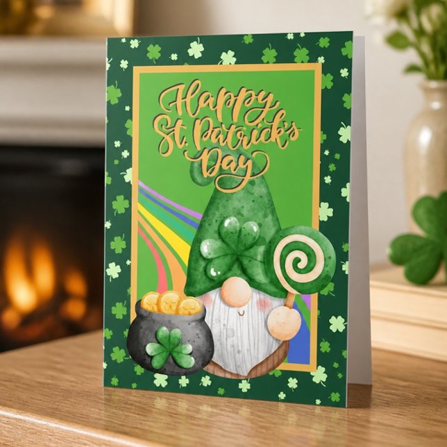 Gnome St. Patrick's Day Card (Creator Uploaded)