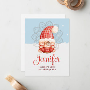 Gnome Sugar and Spice Note Card