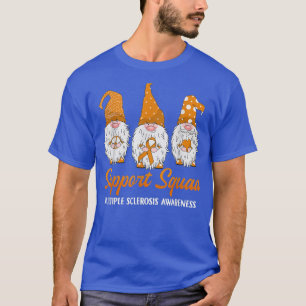 Gnome Support Squad Ribbon Multiple Sclerosis Awar T-Shirt