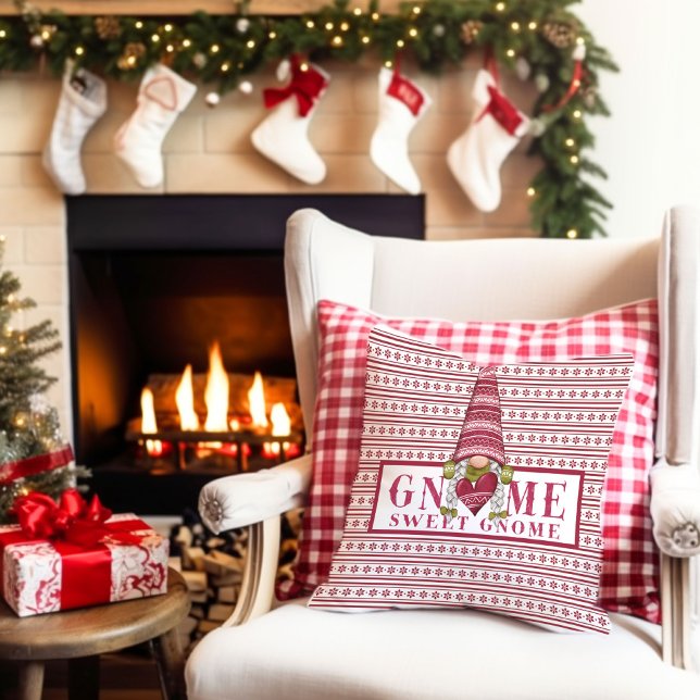 Gnome Sweet Gnome Accent Pillow (Creator Uploaded)