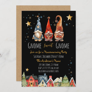 Gnome Sweet Gnome Housewarming Party Invitation