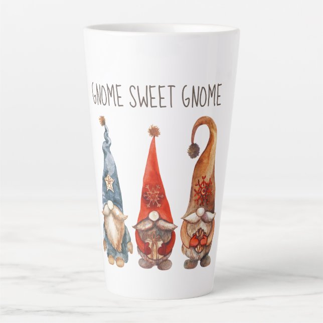 Gnome Sweet Gnome Latte Mug (Front)