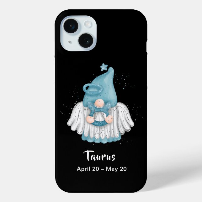 Gnome Taurus Astrology Sign Angel Case-Mate iPhone Case (Back)