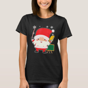 Gnome Teacher Christmas Cute X Mas Pajama Teaching T-Shirt