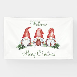 Gnome Themed Holiday Banner