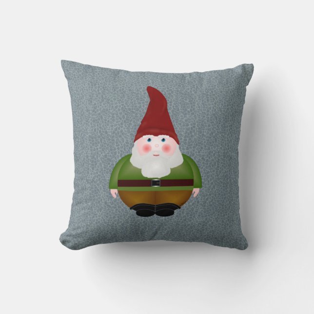 Gnome Throw Pillow (Front)