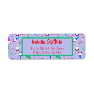 Gnome Toss Return Address Label
