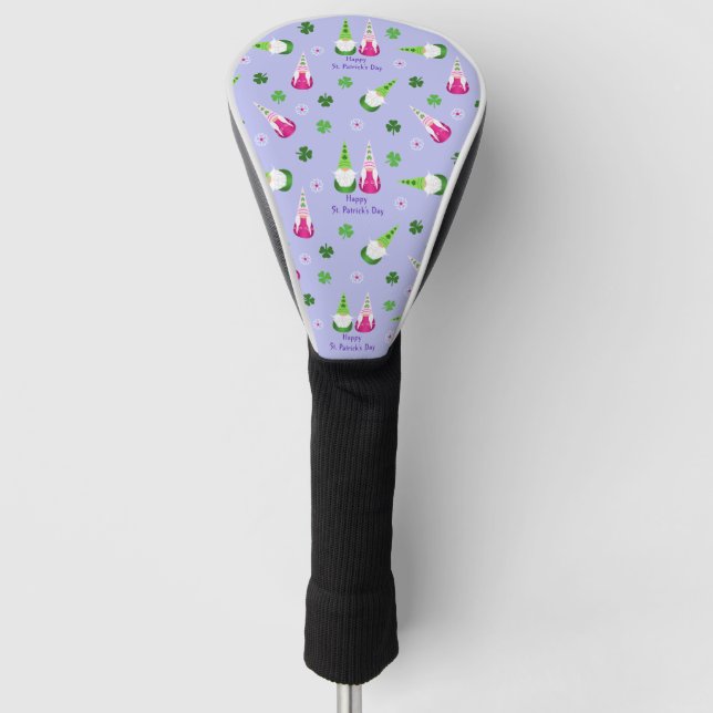 Gnome Toss St. Patrick's Day Golf Head Cover (Front)