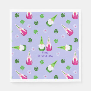 Gnome Toss St. Patrick's Day Napkin