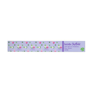 Gnome Toss St. Patrick's Day Wrap Around Label
