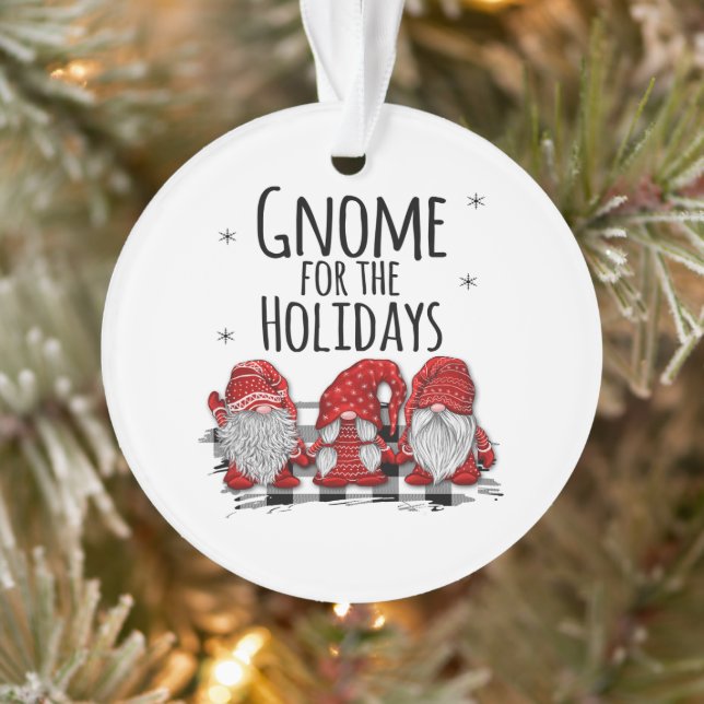 Gnome Trio Christmas Ornament (Tree)