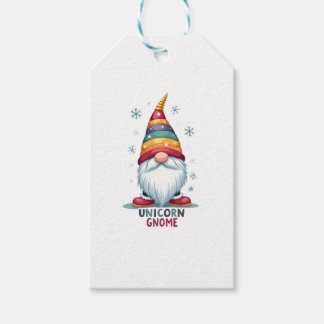 Gnome Unicorn Shirt Family Matching Group Christma Gift Tags