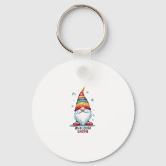 Gnome Unicorn Shirt Family Matching Group Christma Key Ring