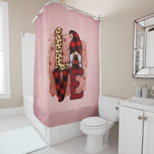 Gnome Valentine Love Home Decor Shower Curtain