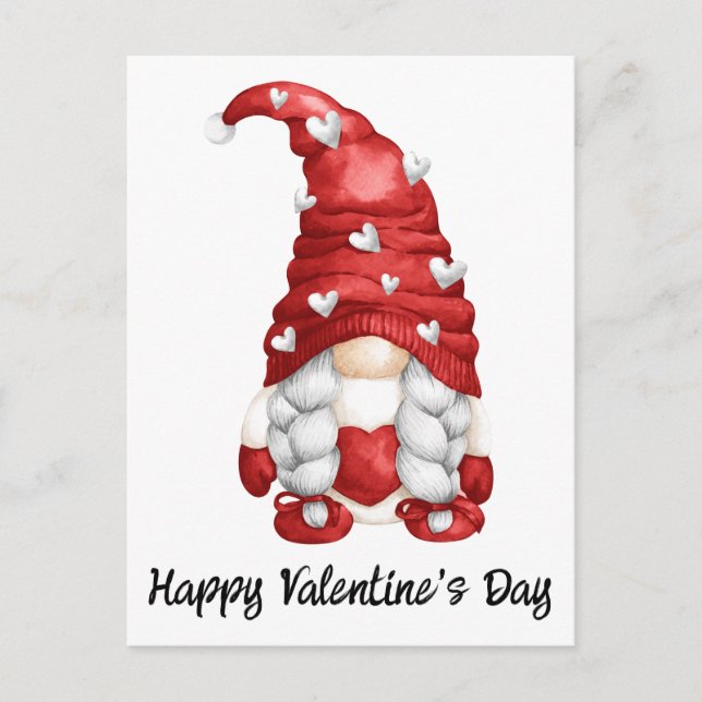 Gnome Valentine Postcard (Front)