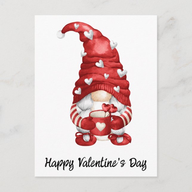 Gnome Valentine Postcard (Front)