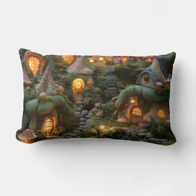 Gnome village lumbar cushion (Front)