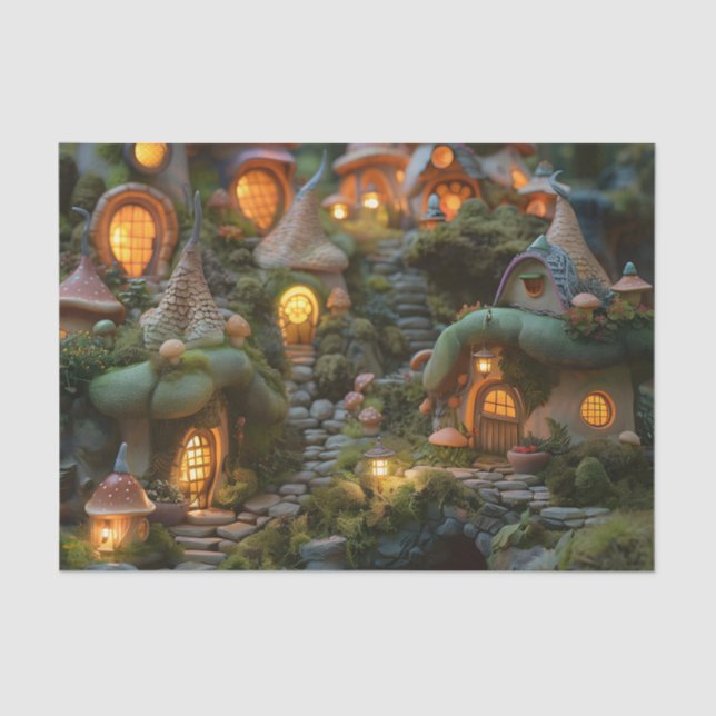 Gnome village tissue paper (Front)