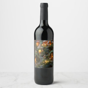 Gnome village wine label