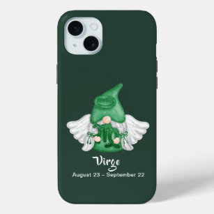Gnome Virgo Astrology Sign Angel iPhone 15 Mini Case