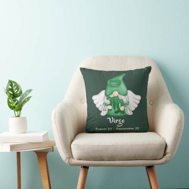 Gnome Virgo Astrology Sign Angel Cushion (Chair)