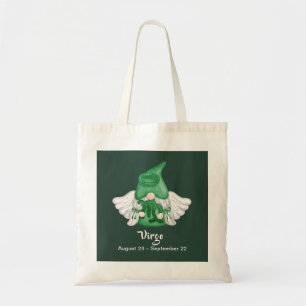 Gnome Virgo Astrology Sign Angel Tote Bag