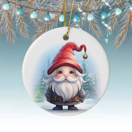 Gnome White Christmas Tree Hanging Decoration 🎄